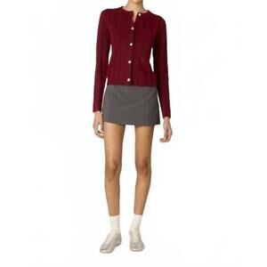 NEW NIA manzanita knit cardigan in pinot